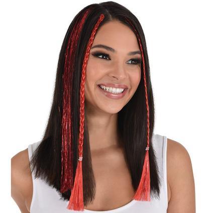 Red Tinsel Hair Extensions | 3 pc - Zurchers