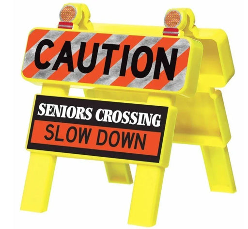 Seniors Crossing Mini Barricade Decoration | 1ct - Zurchers