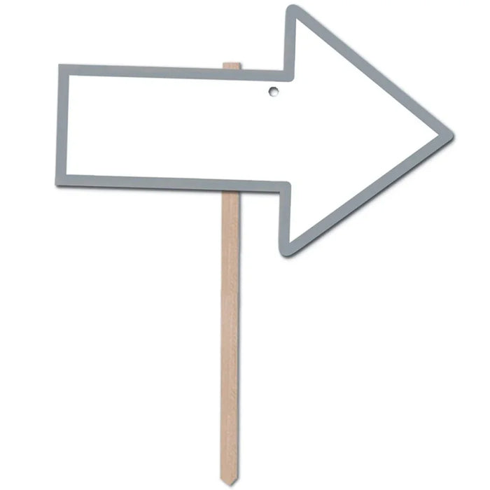Silver Blank Arrow Yard Sign 15.25" | 1ct - Zurchers