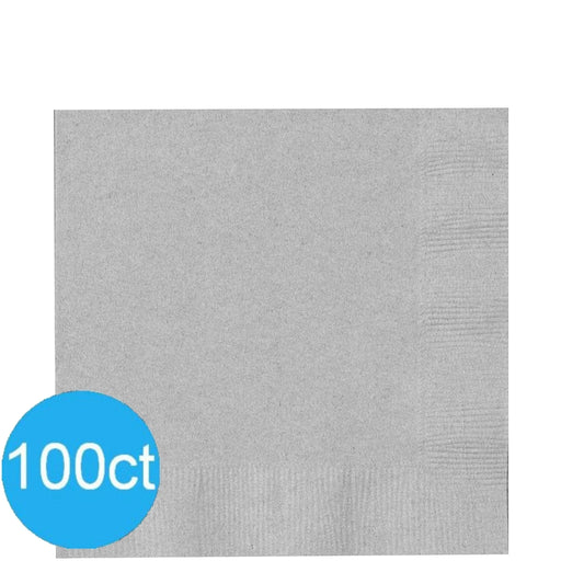 Silver Lunch Napkins | 100ct - Zurchers