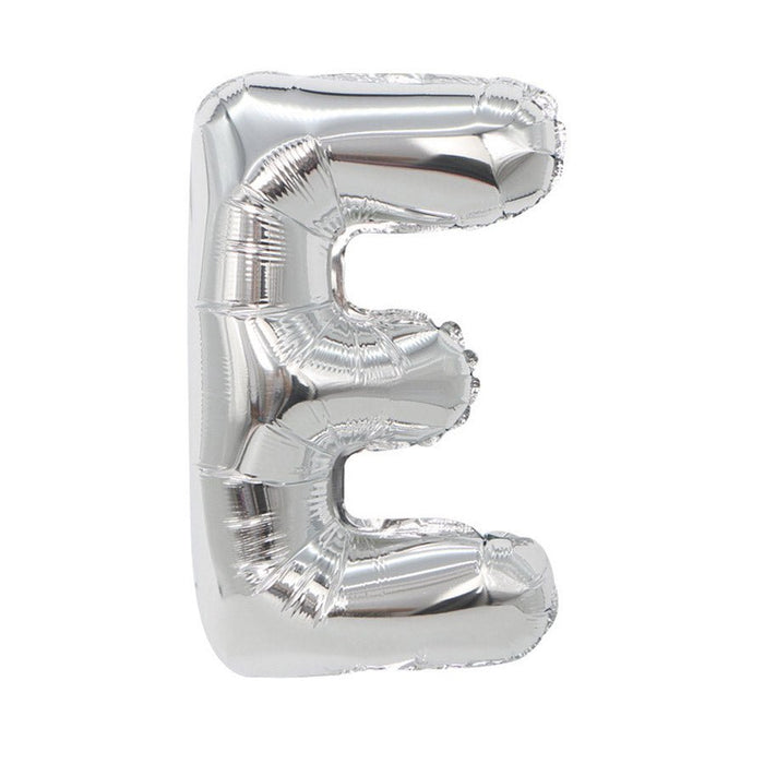 Air Filled Silver Mylar Letter Balloon, 16" | 1 ct - Zurchers