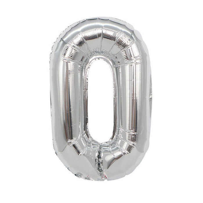 Air Filled Silver Mylar Letter Balloon, 16" | 1 ct - Zurchers