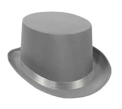 Silver Satin Sleek Top Hat | 1ct - Zurchers