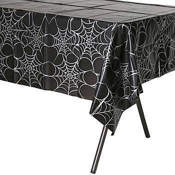 Silver Web Plastic Tablecloth | 1ct - Zurchers