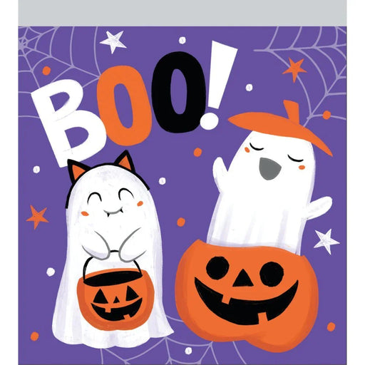Halloween Ghosts Boo! Zippered Sandwich Bags 7" x 6.25" | 10ct - Zurchers
