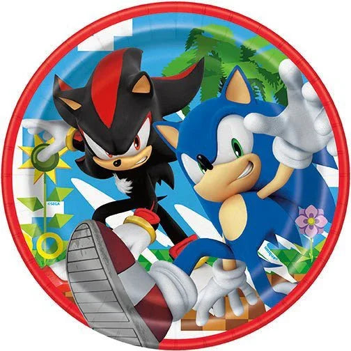 Sonic The Hedgehog Paper Plates 7" | 8 ct - Zurchers