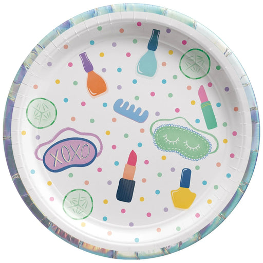 Spa Party Paper Plates 7" | 8ct - Zurchers