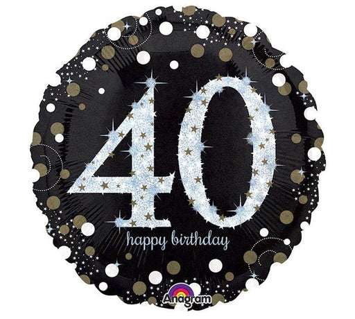 Sparkling 40 Mylar Balloon, 18'' | 1ct - Zurchers