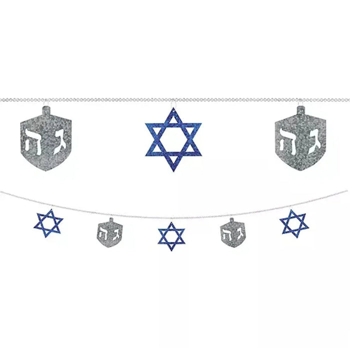 Star of David & Dreidel String Garland | 1ct - Zurchers