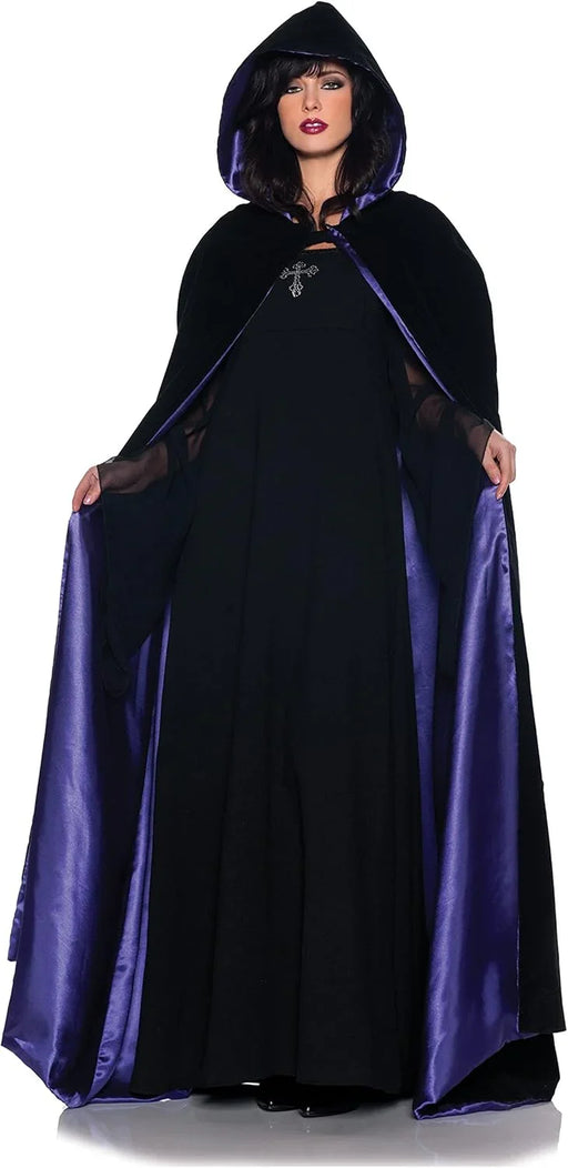 Purple Hooded Vampire Cape Costume Standard | 1ct - Zurchers
