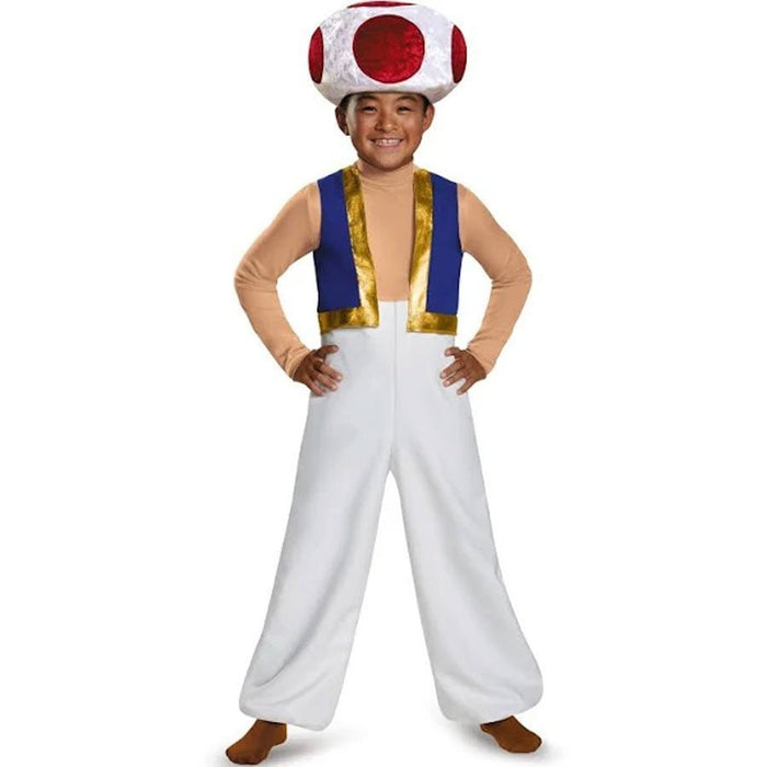 Super Mario Toad Childs Deluxe Costume Small | 1 ct - Zurchers