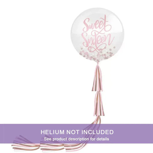 Sweet Sixteen Balloon w/ Tail 24" | 2 ct - Zurchers