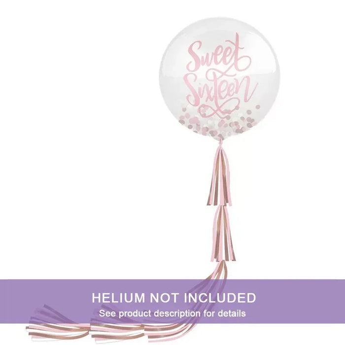 Sweet Sixteen Balloon w/ Tail 24" | 2 ct - Zurchers