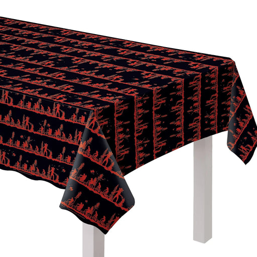Halloween Stranger Things The Upside Down Plastic Table Cover, 54in x 108in | 1ct - Zurchers