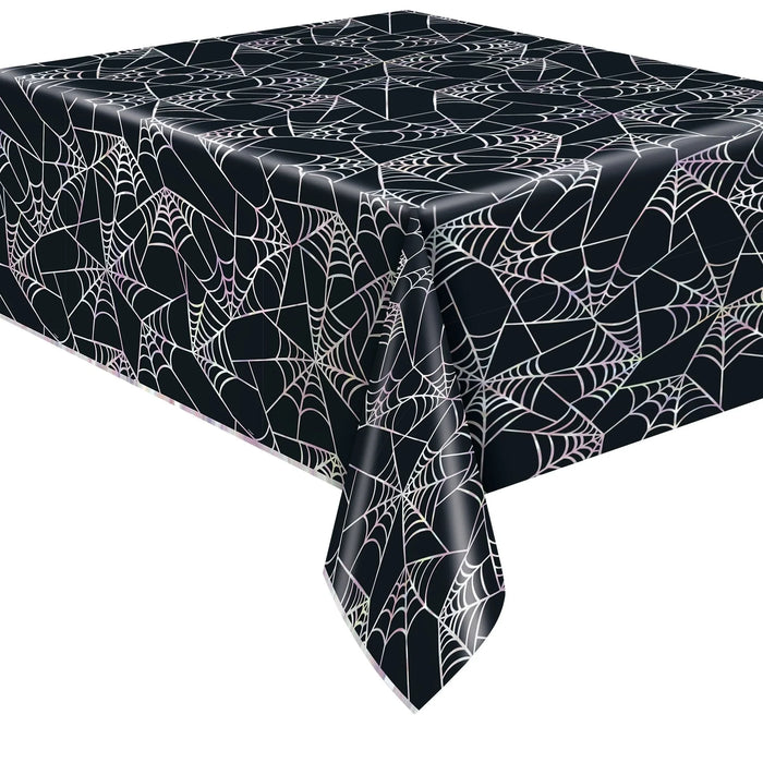 Hauntings Pastel Plastic Spiderweb Tablecover | 1 ct - Zurchers