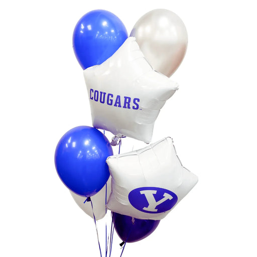 BYU Cougars Word Logo Balloon Bouquet | 8 pcs - Zurchers