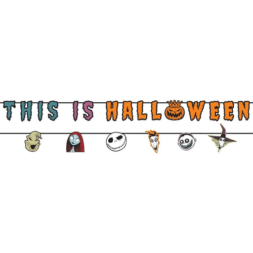 The Nightmare Before Christmas Halloween Felt Banner Set 6' | 2 pc - Zurchers