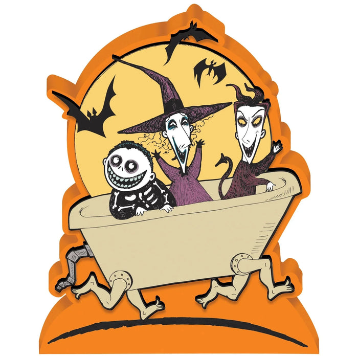 The Nightmare Before Christmas Lock, Shock & Barrel MDF Sign, 3in x 3.5in | 1 ct - Zurchers