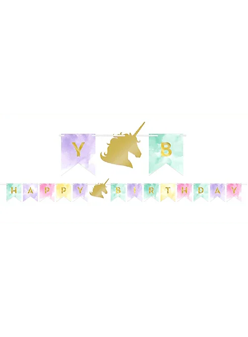 Sparkle Unicorn Pennant Banner | 1ct - Zurchers