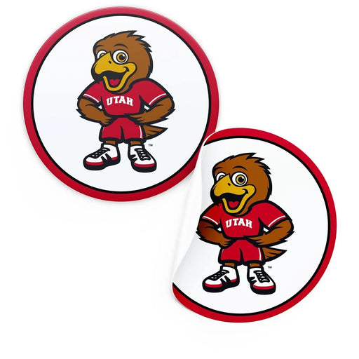 U of U Swoop Mascot Stickers 2" | 24 ct - Zurchers