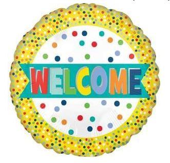 Welcome Lots of Dots Mylar Balloon 18in | 1ct - Zurchers