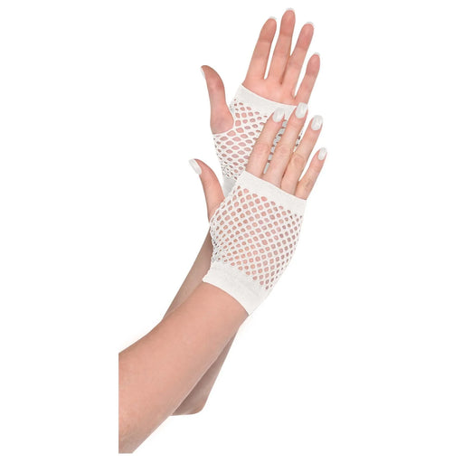 White Short Fishnet Gloves | 1pr - Zurchers