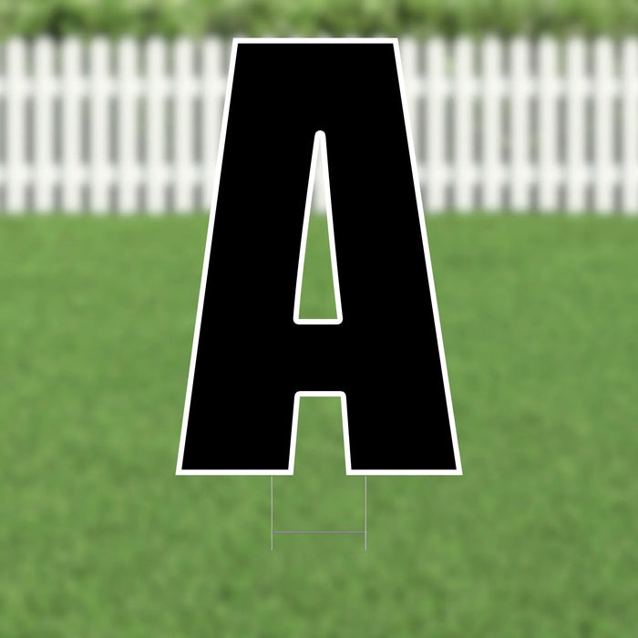 Yard Card Black Letter 21.5" | 1ct - Zurchers