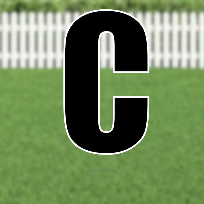 Yard Card Black Letter 21.5" | 1ct - Zurchers