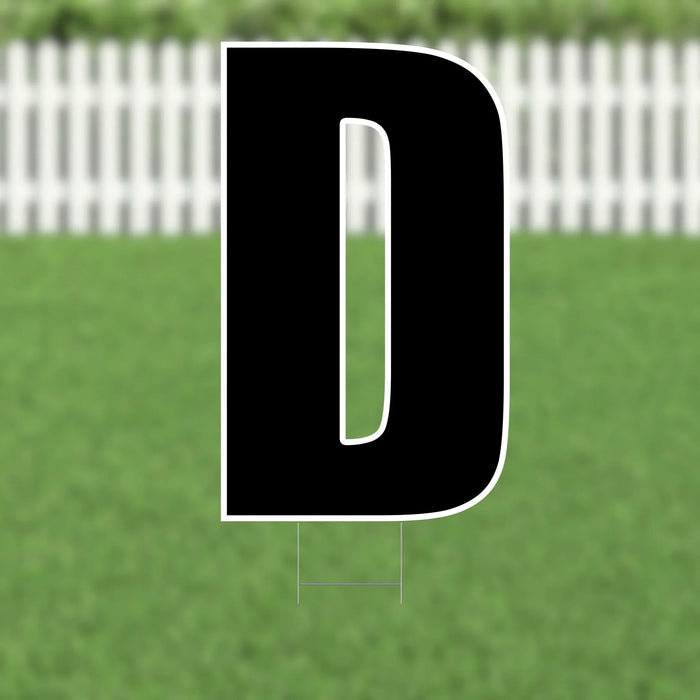 Yard Card Black Letter 21.5" | 1ct - Zurchers