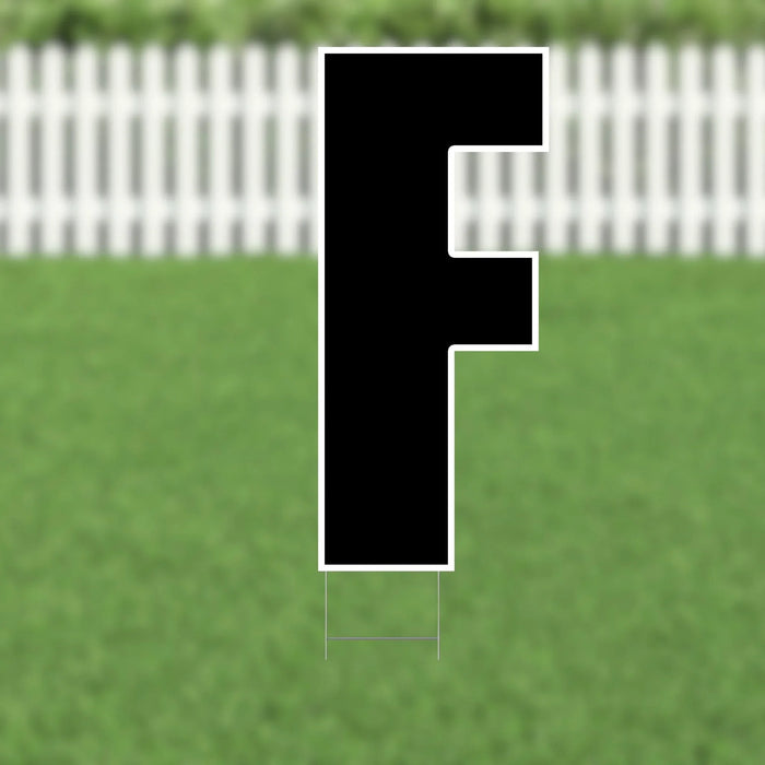 Yard Card Black Letter 21.5" | 1ct - Zurchers