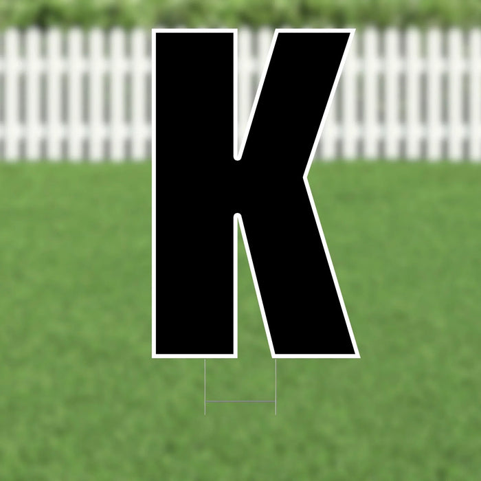 Yard Card Black Letter 21.5" | 1ct - Zurchers