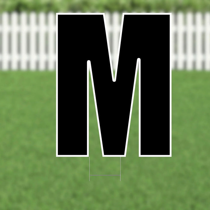 Yard Card Black Letter 21.5" | 1ct - Zurchers