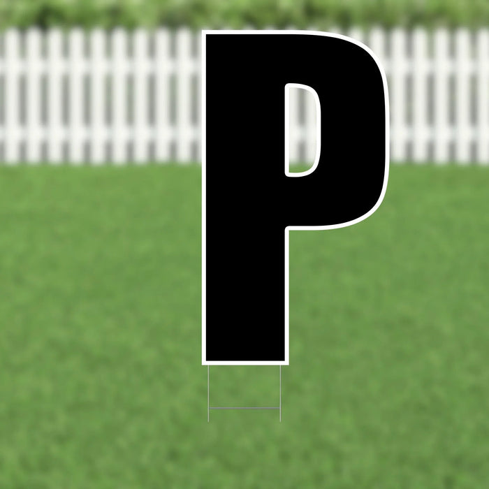 Yard Card Black Letter 21.5" | 1ct - Zurchers