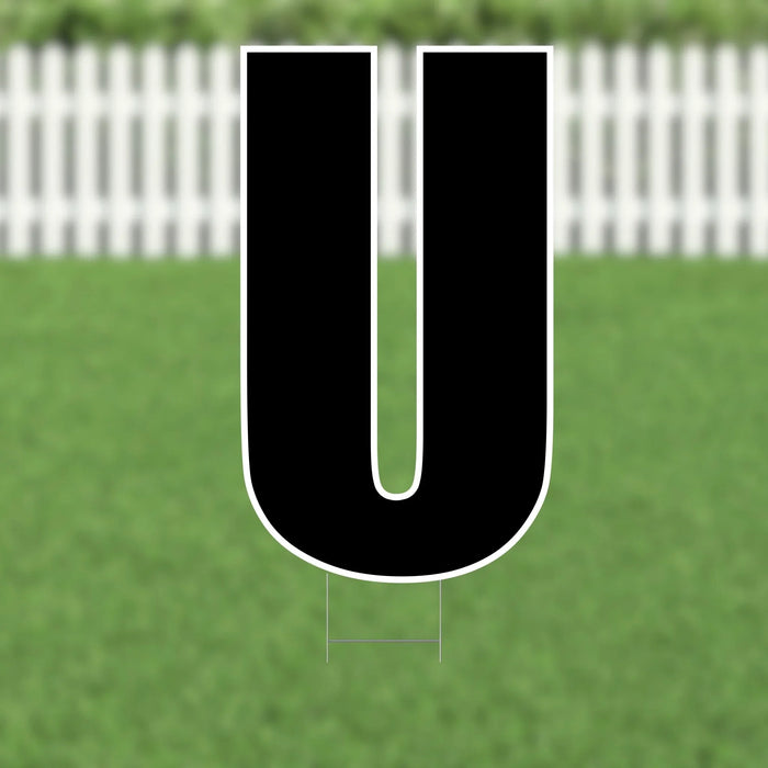 Yard Card Black Letter 21.5" | 1ct - Zurchers