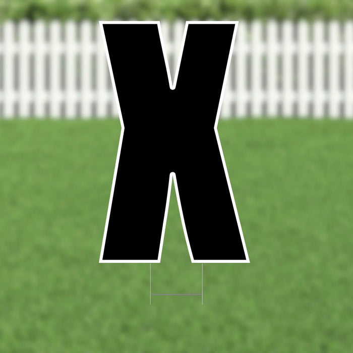 Yard Card Black Letter 21.5" | 1ct - Zurchers