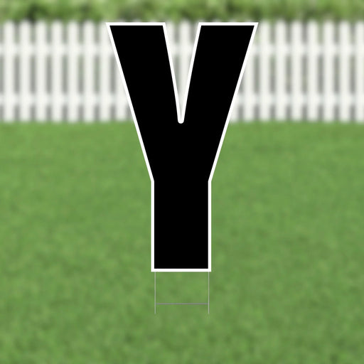 Yard Card Black Letter 21.5" | 1ct - Zurchers