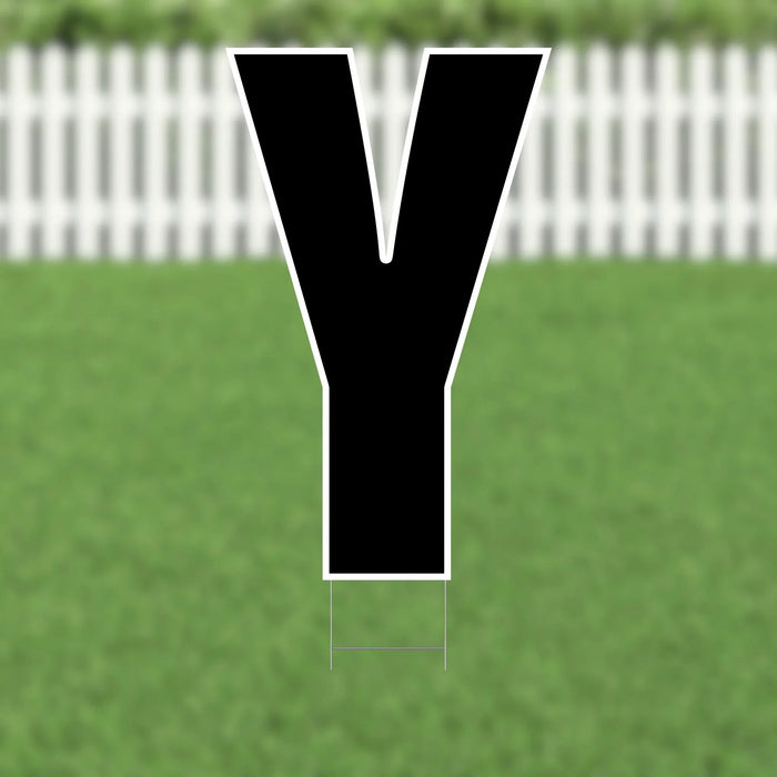 Yard Card Black Letter 21.5" | 1ct - Zurchers