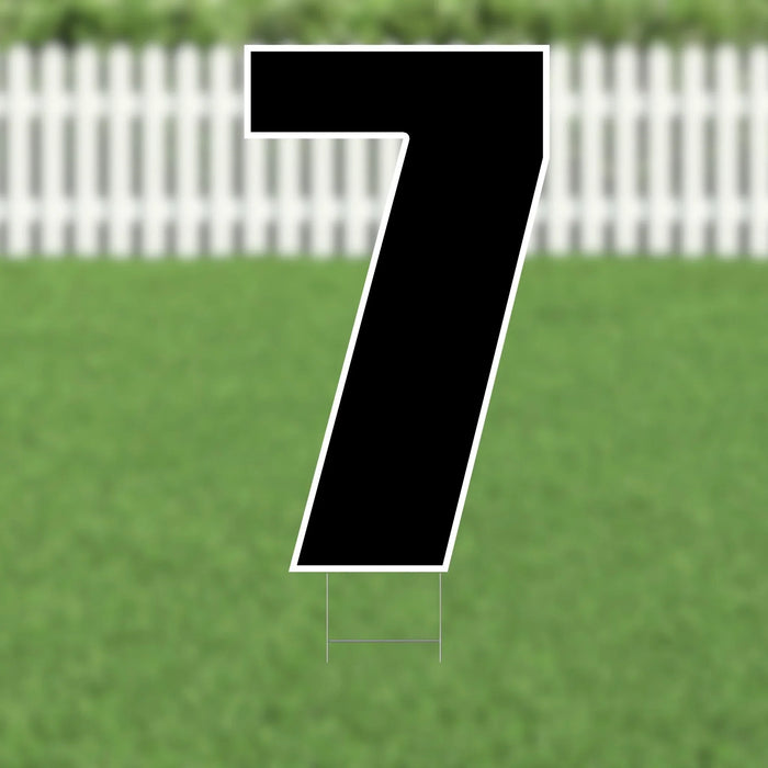 Yard Card Black Number/Symbol 21.5" | 1ct - Zurchers