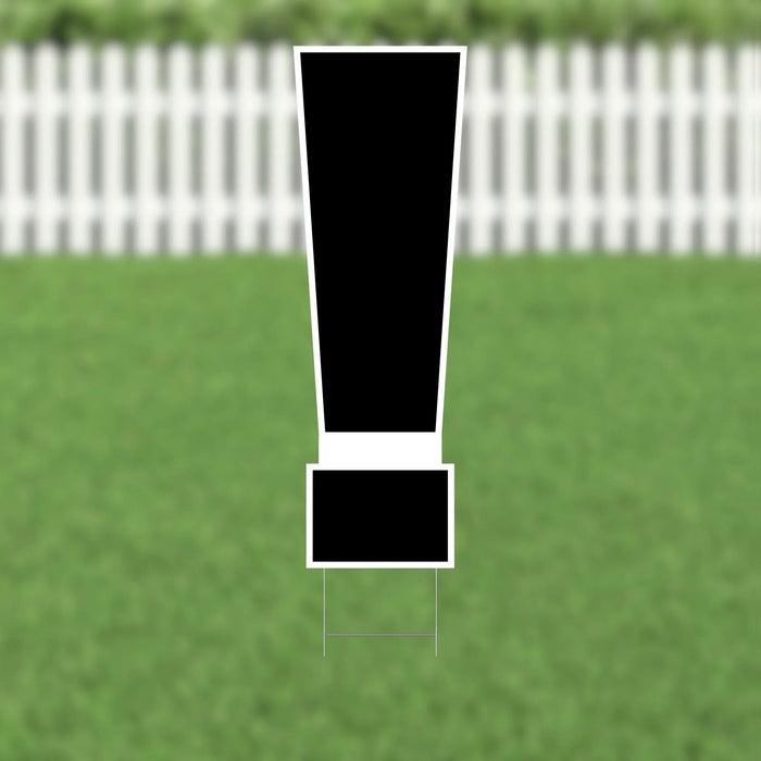 Yard Card Black Number/Symbol 21.5" | 1ct - Zurchers