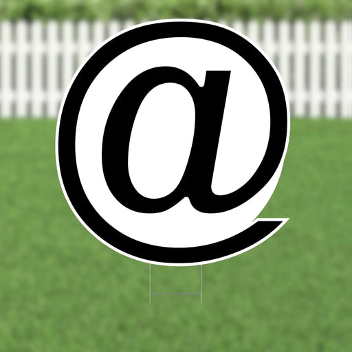 Yard Card Black Number/Symbol 21.5" | 1ct - Zurchers