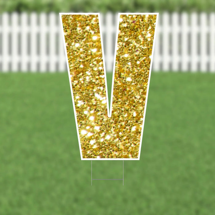 Yard Card Gold Letter 21.5" | 1ct - Zurchers