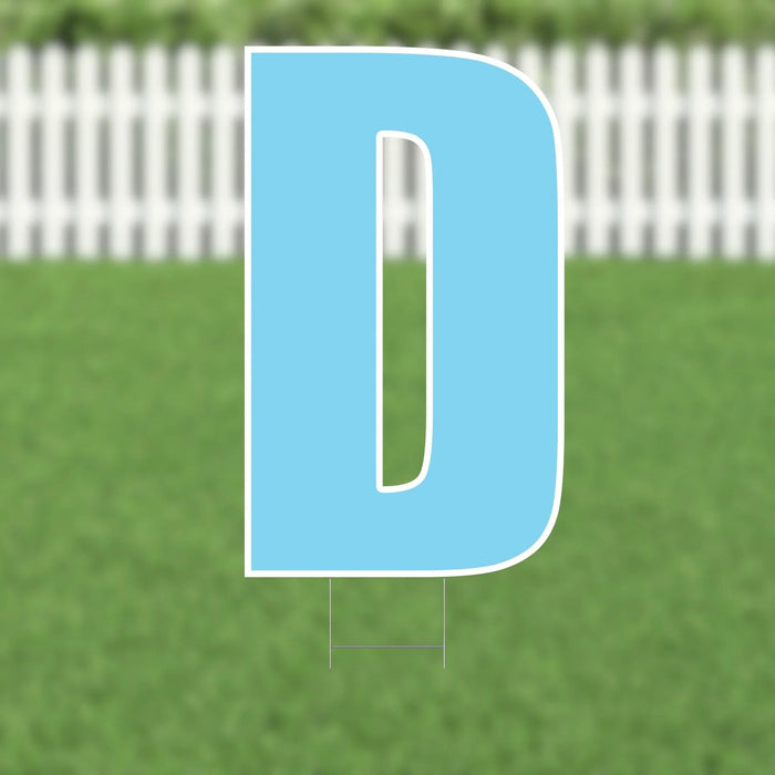 Yard Card Light Blue Letter 21.5" | 1ct - Zurchers