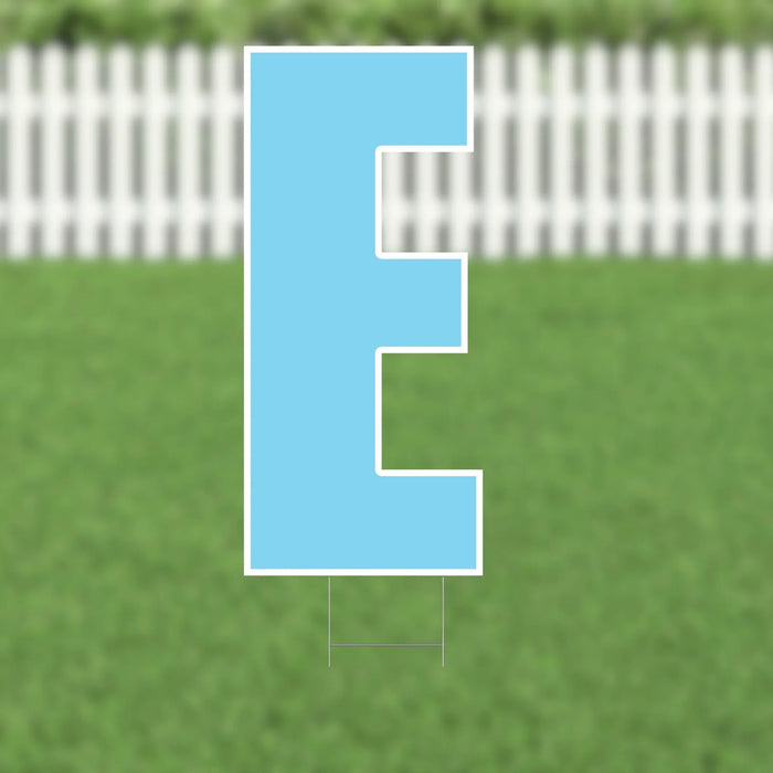 Yard Card Light Blue Letter 21.5" | 1ct - Zurchers