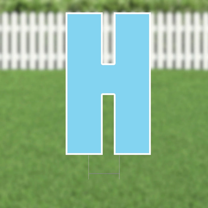 Yard Card Light Blue Letter 21.5" | 1ct - Zurchers