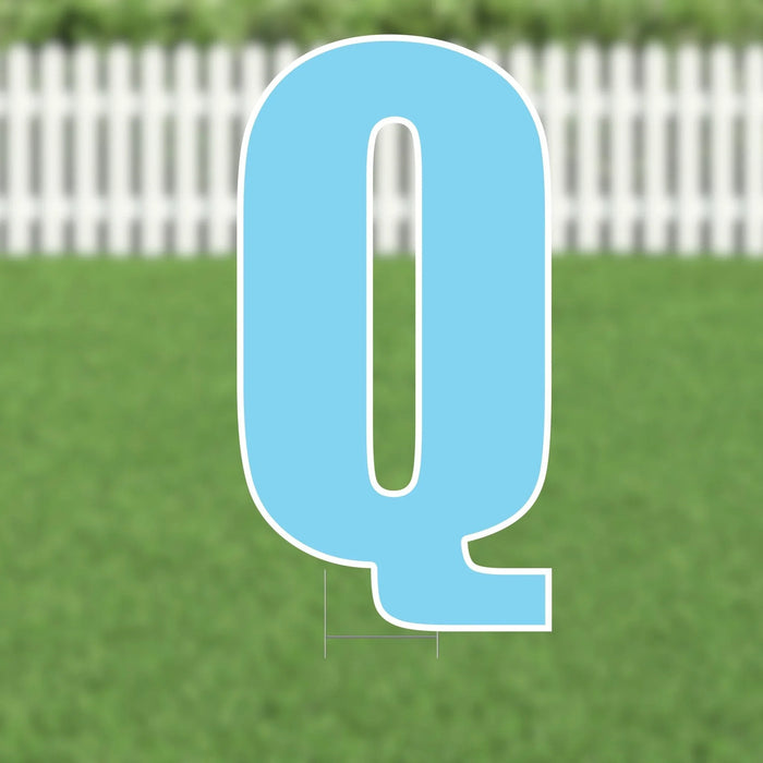 Yard Card Light Blue Letter 21.5" | 1ct - Zurchers