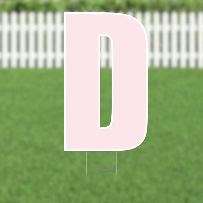 Yard Card Pink Letter 21.5" | 1ct - Zurchers