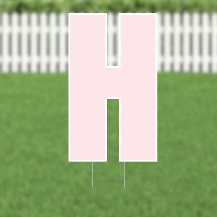 Yard Card Pink Letter 21.5" | 1ct - Zurchers