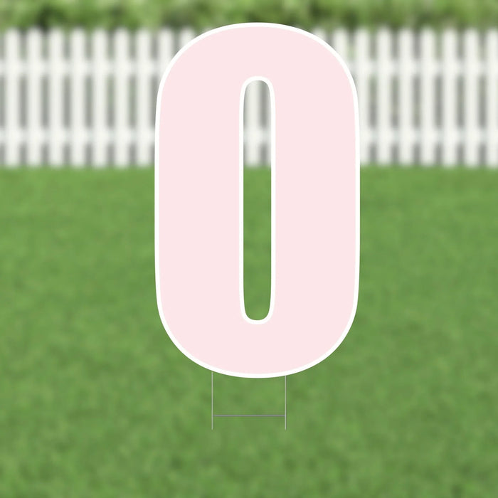 Yard Card Pink Letter 21.5" | 1ct - Zurchers