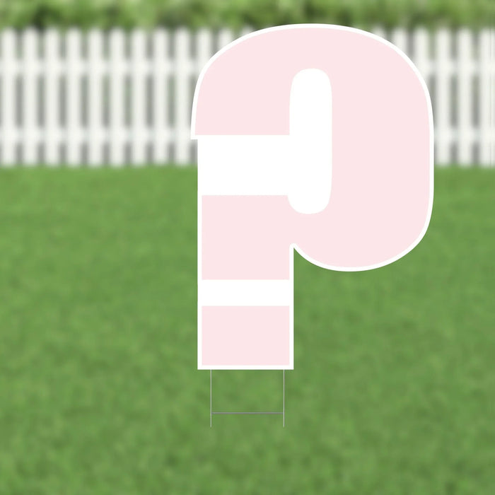 Yard Card Pink Number/Symbol 21.5" | 1ct - Zurchers