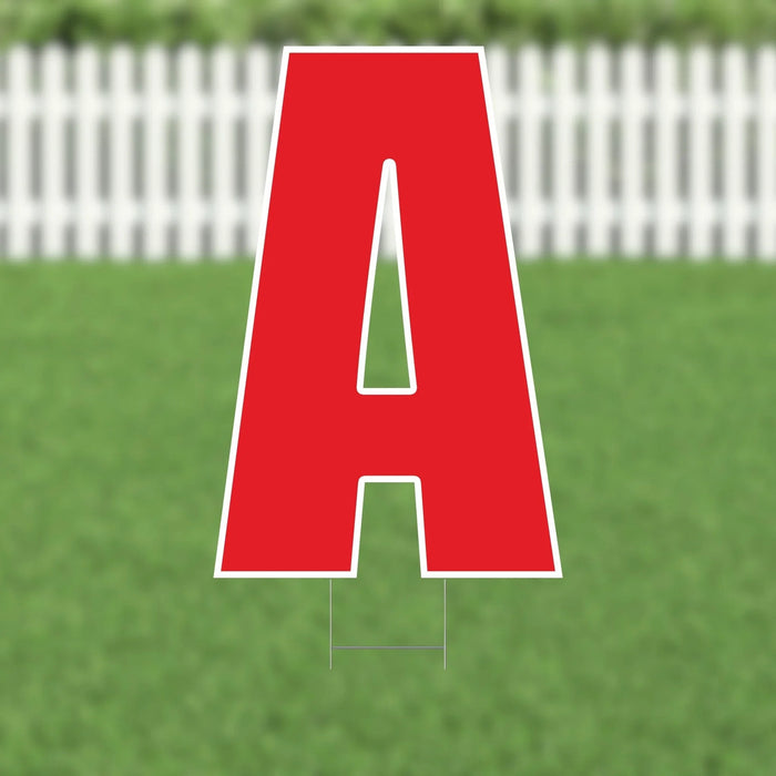 Yard Card Red Letter 21.5" | 1ct - Zurchers